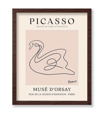 Picasso - One Line Swan Drawing