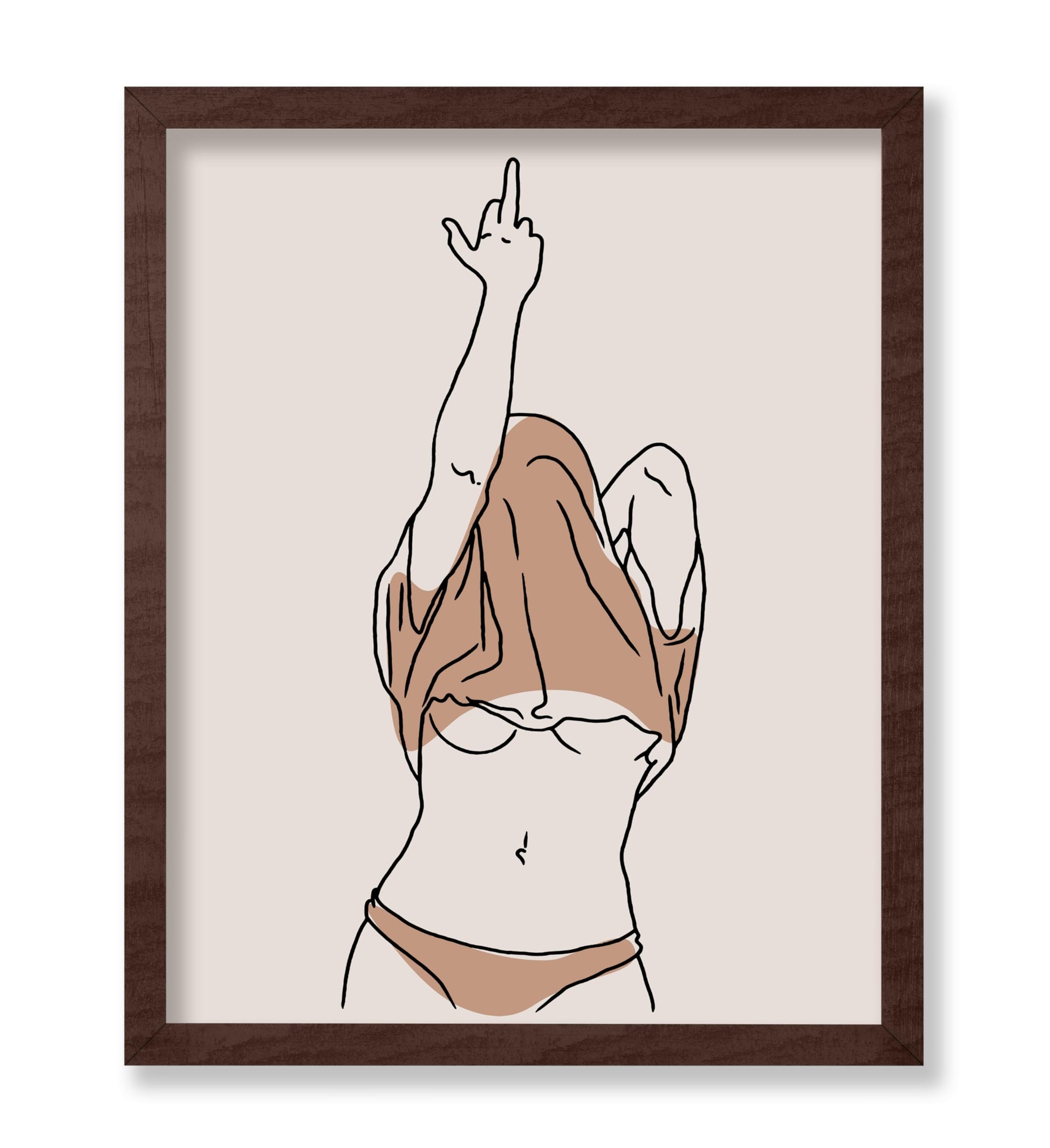 Woman Middle Finger No4