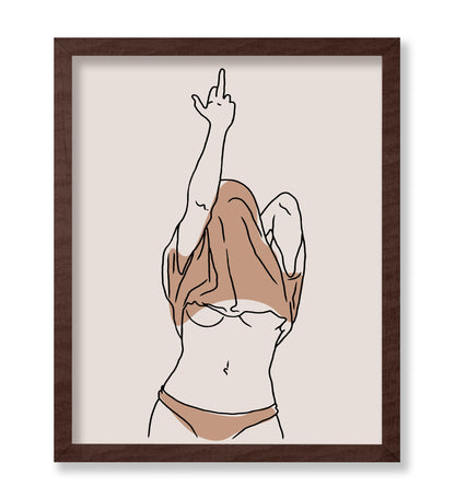 Woman Middle Finger No4