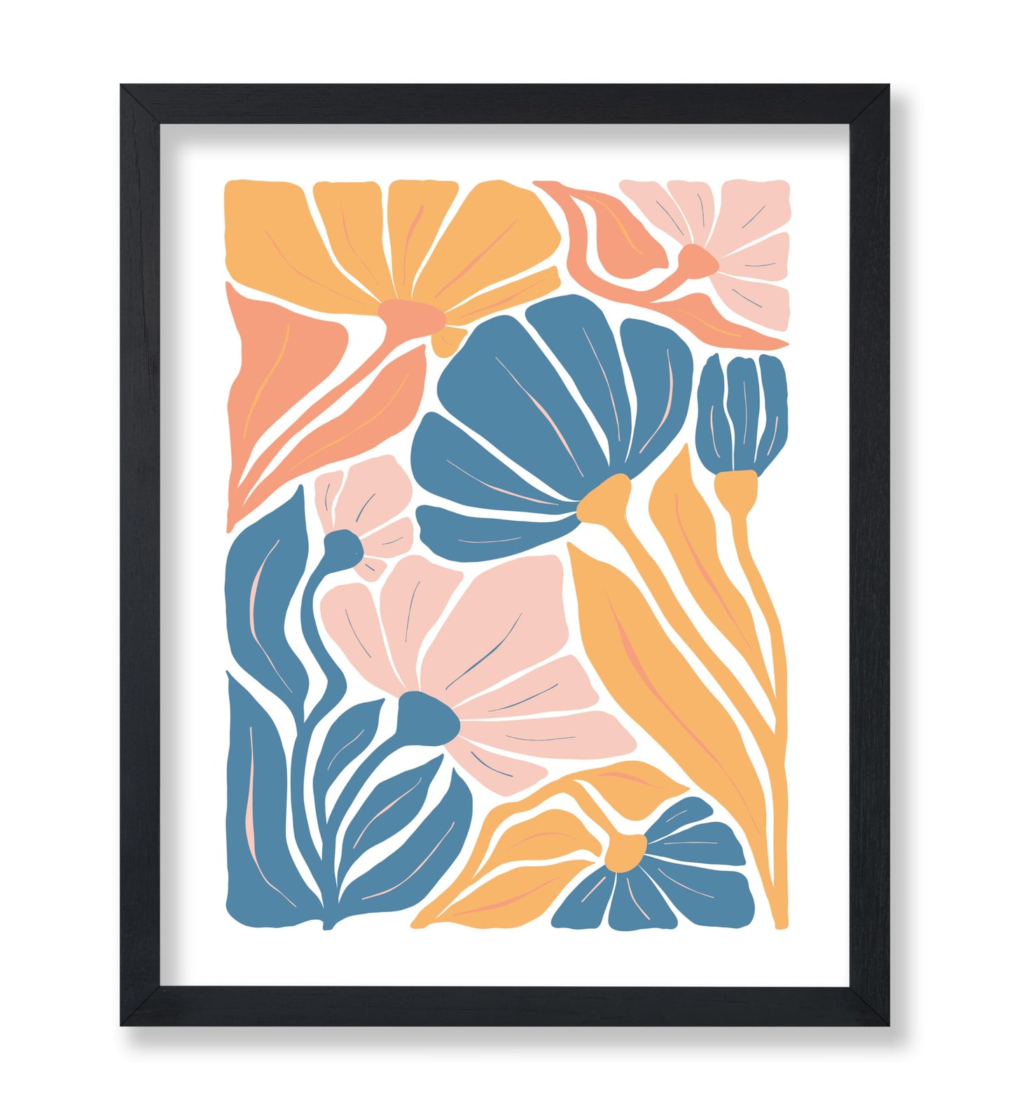 Groovy Pastel Flowers No1