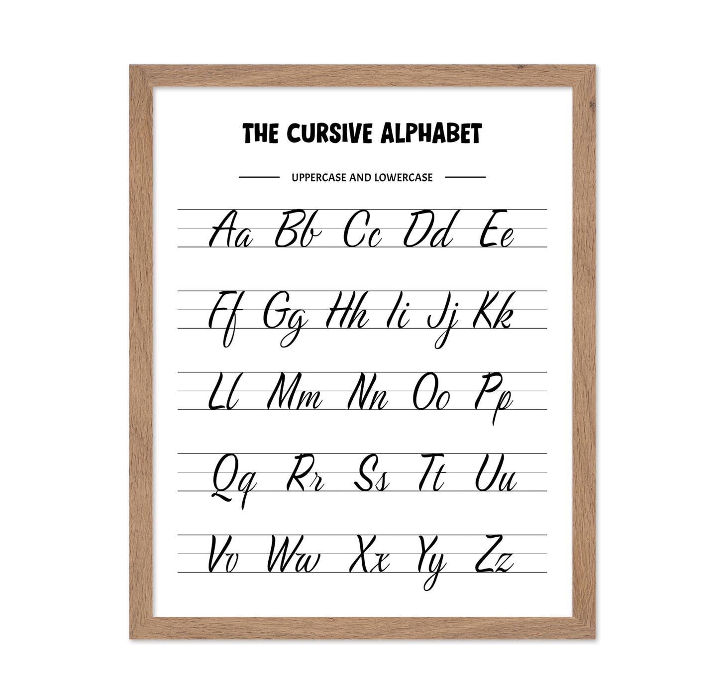 The Cursive Alphabet