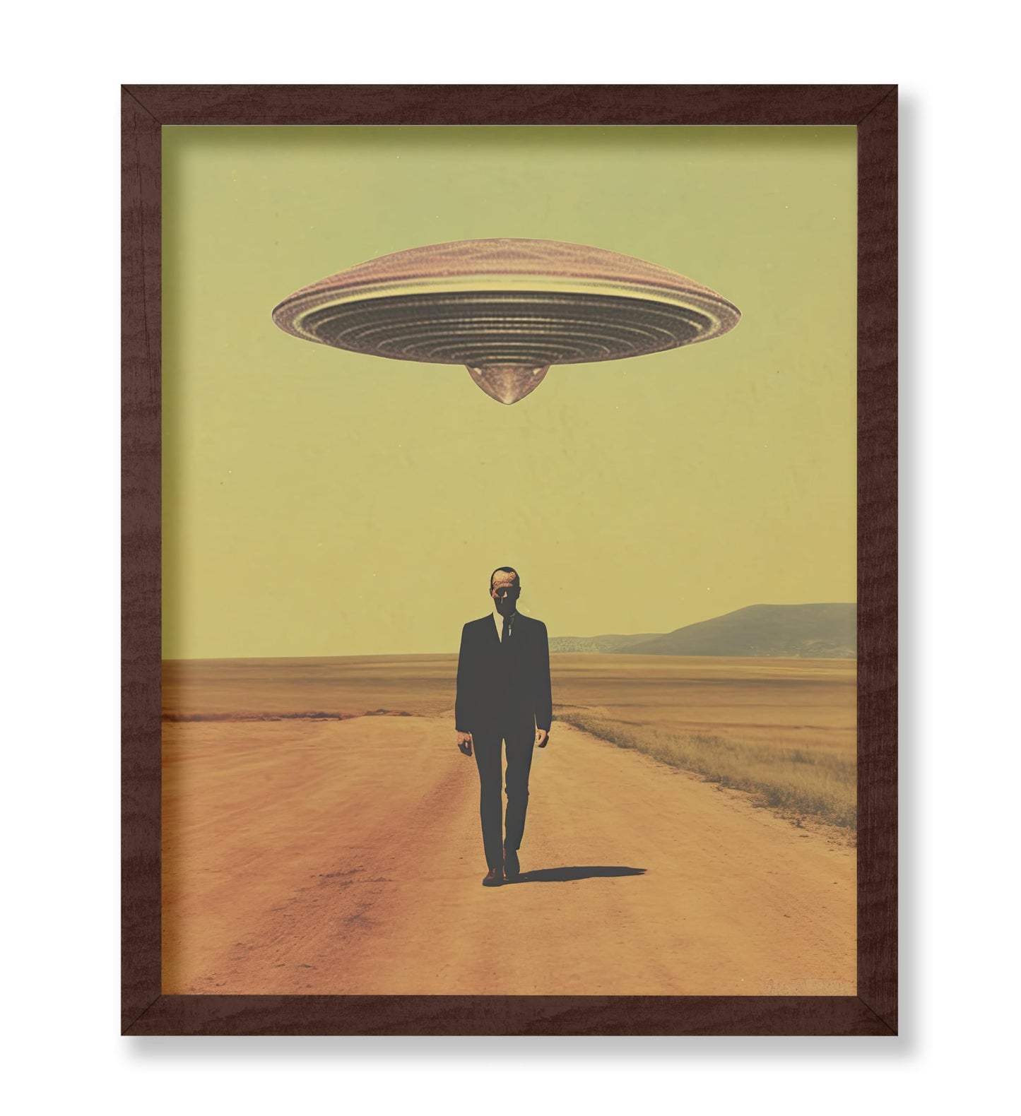 UFO and Man In Desert