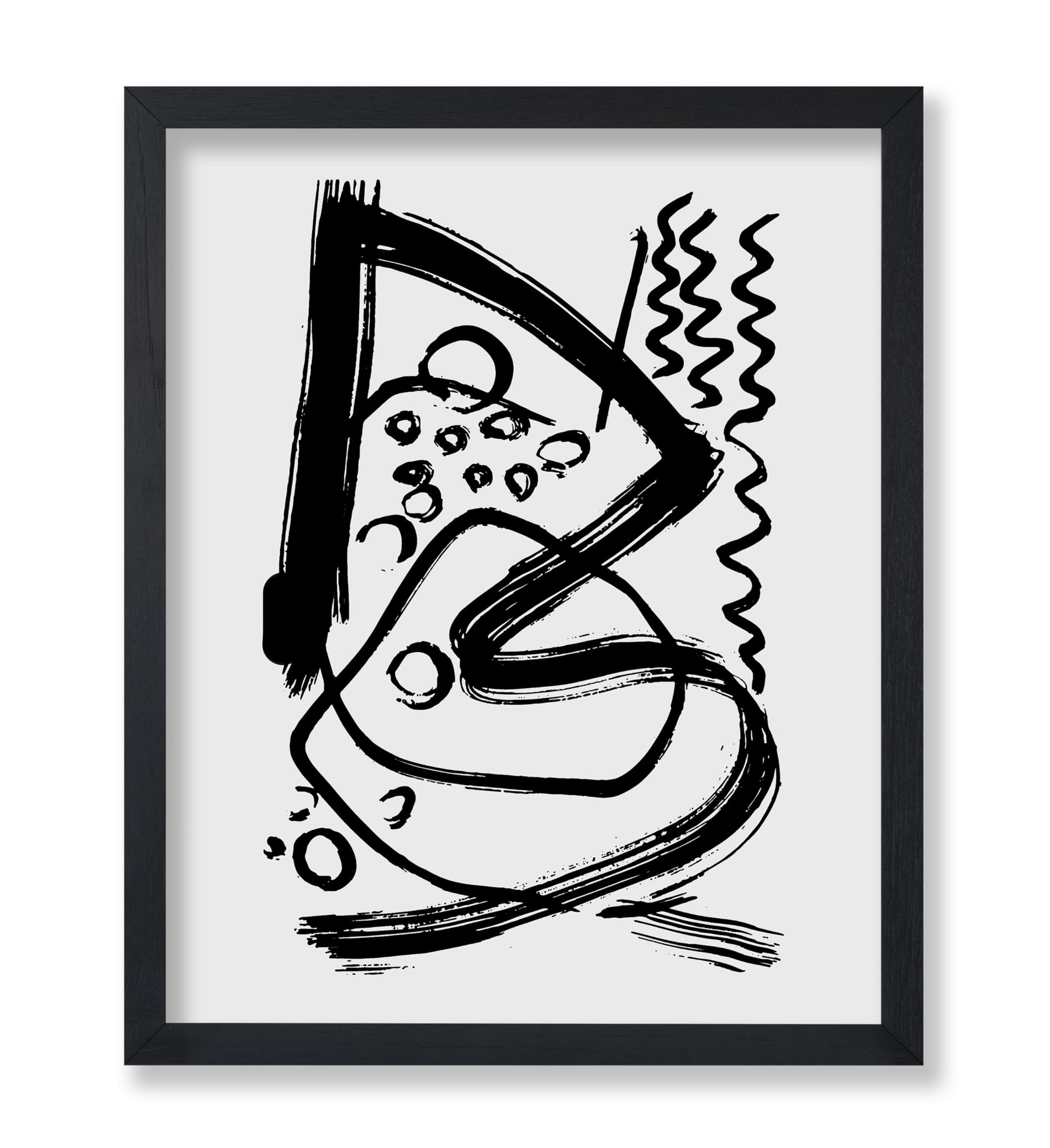 Black Brush Strokes No6