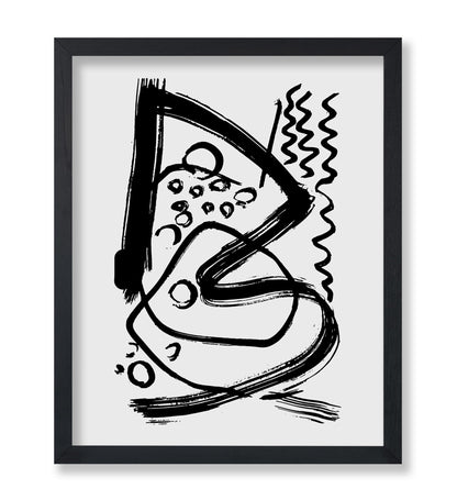 Black Brush Strokes No6