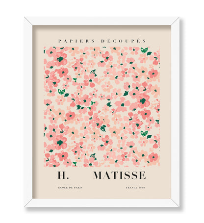 Henri Matisse Style Pink Flowers Poster