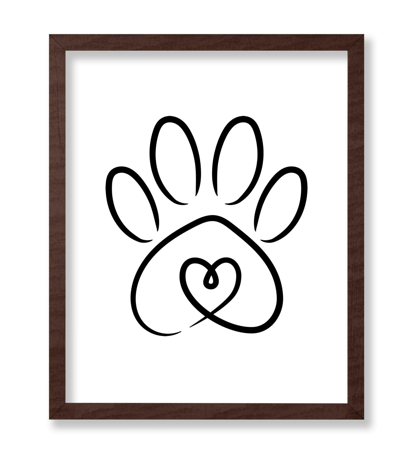 Dog Paw Line Art