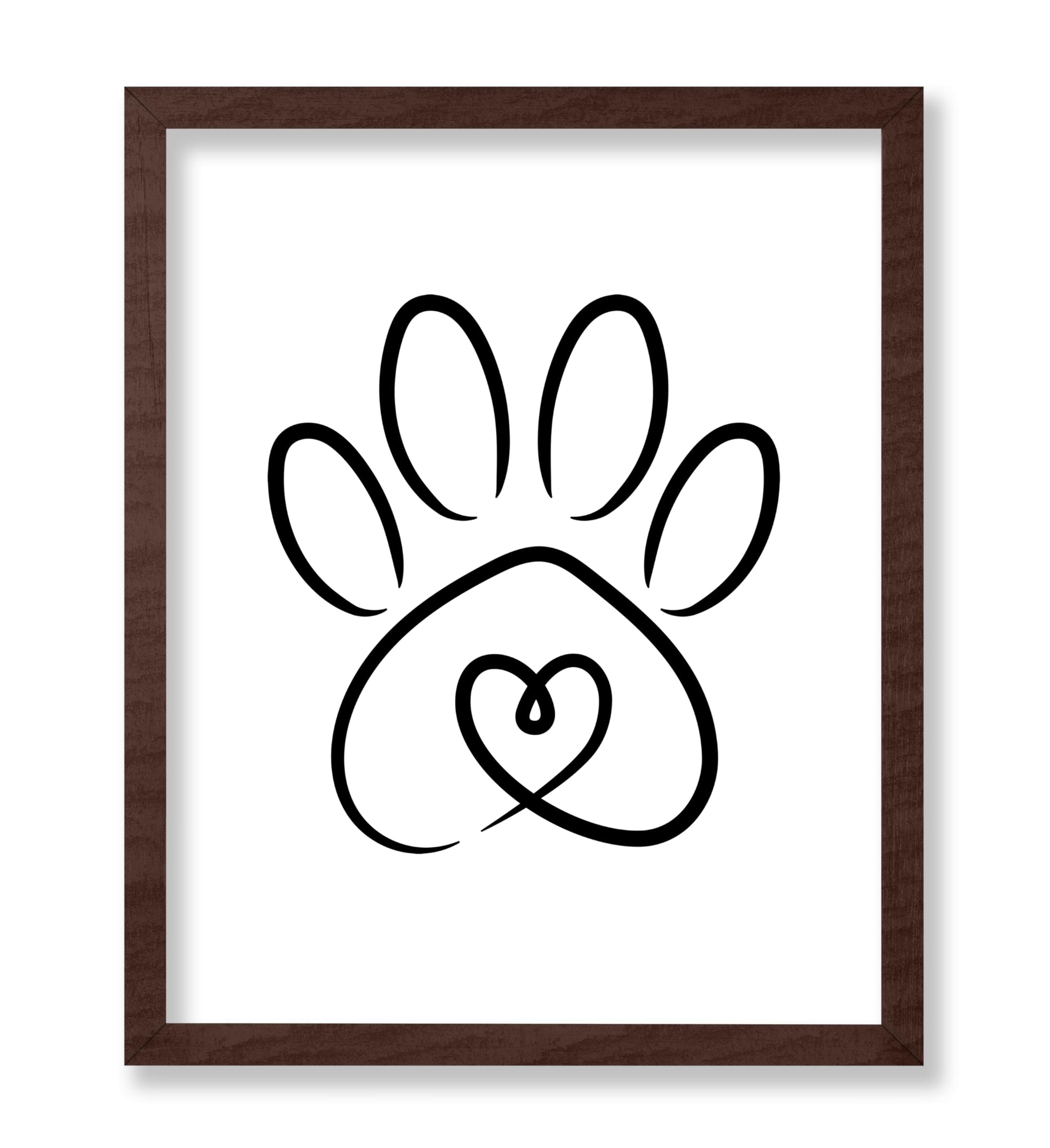 Dog Paw Line Art