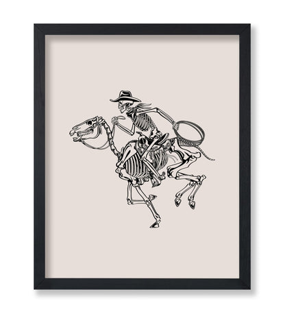 Beige Skeleton Cowboy