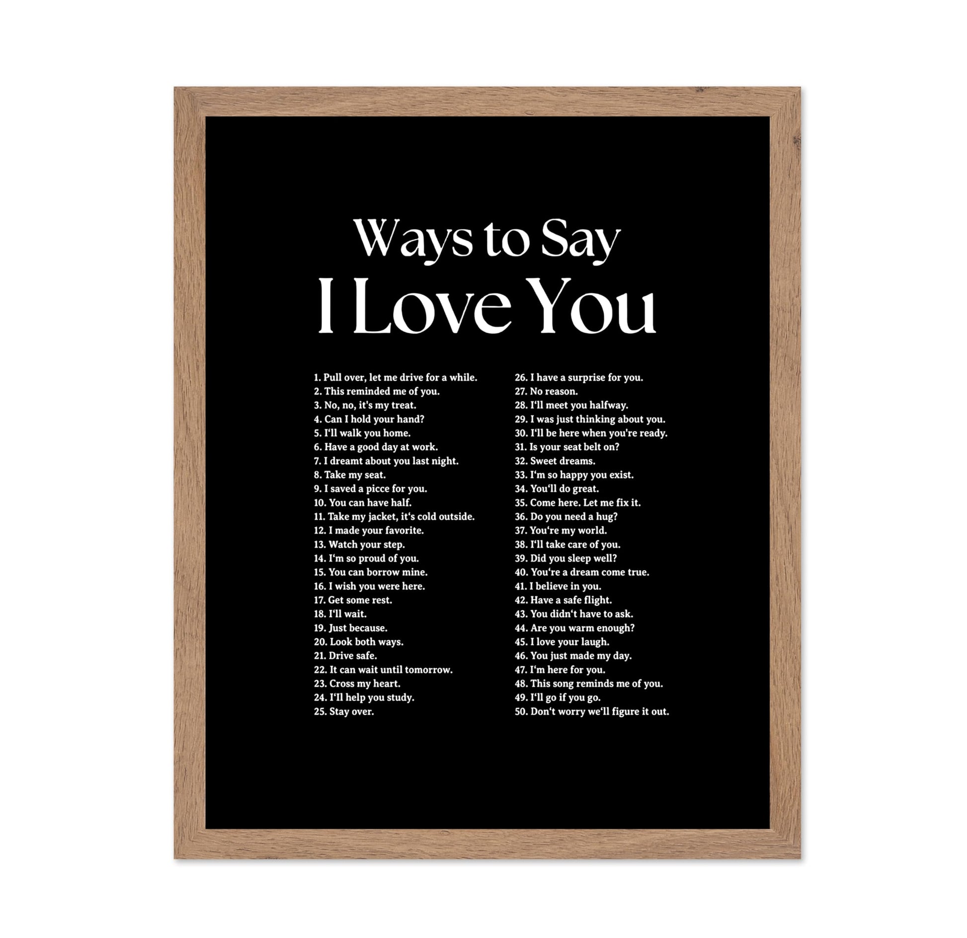 Ways To Say I Love You No6