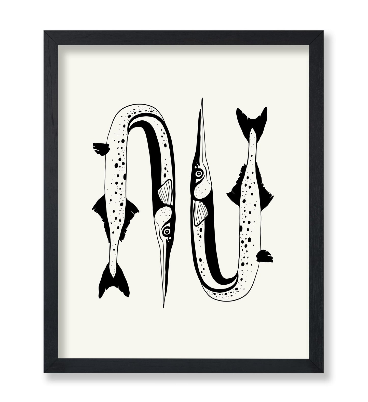 Abstract Needlefish