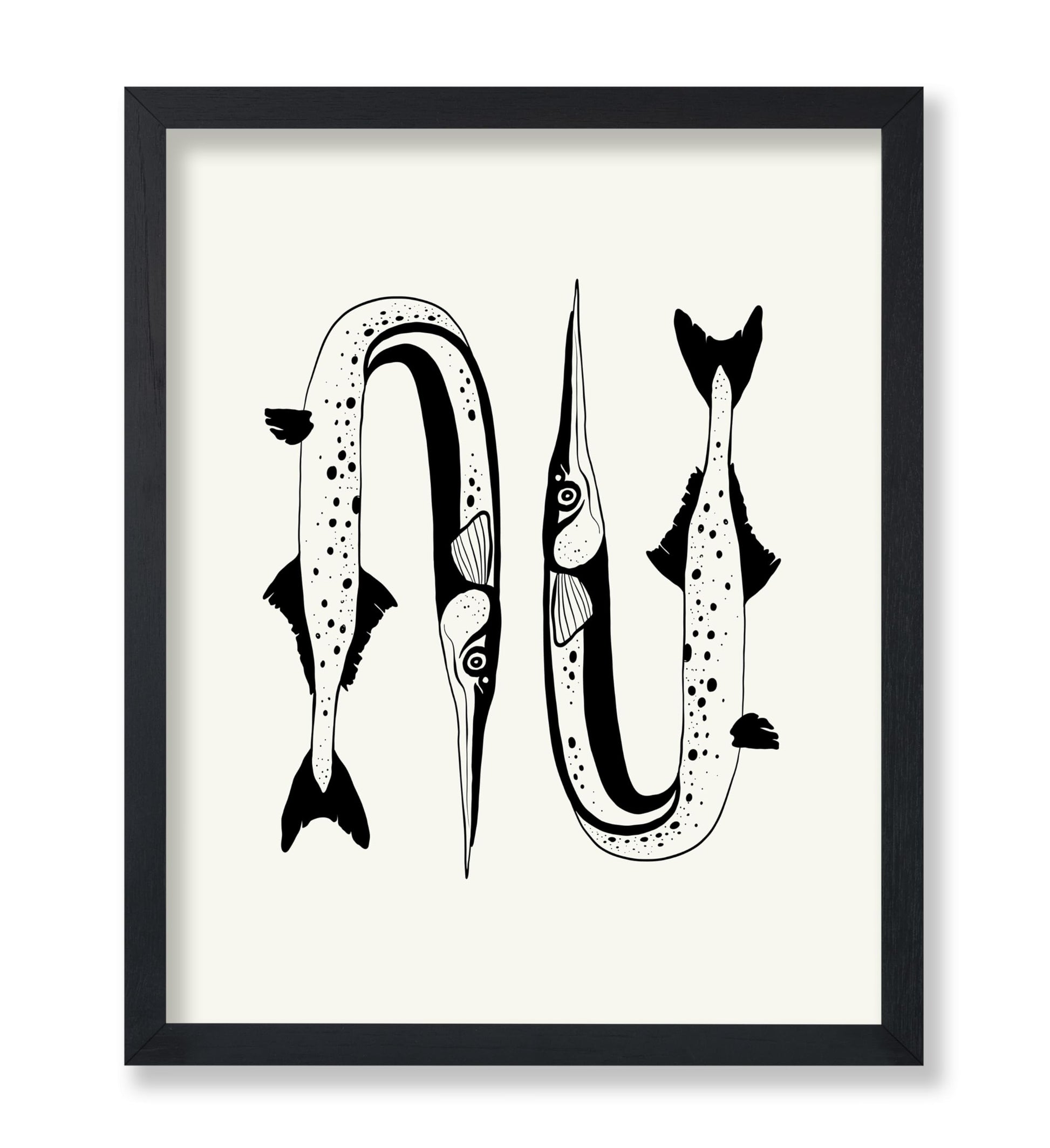 Abstract Needlefish