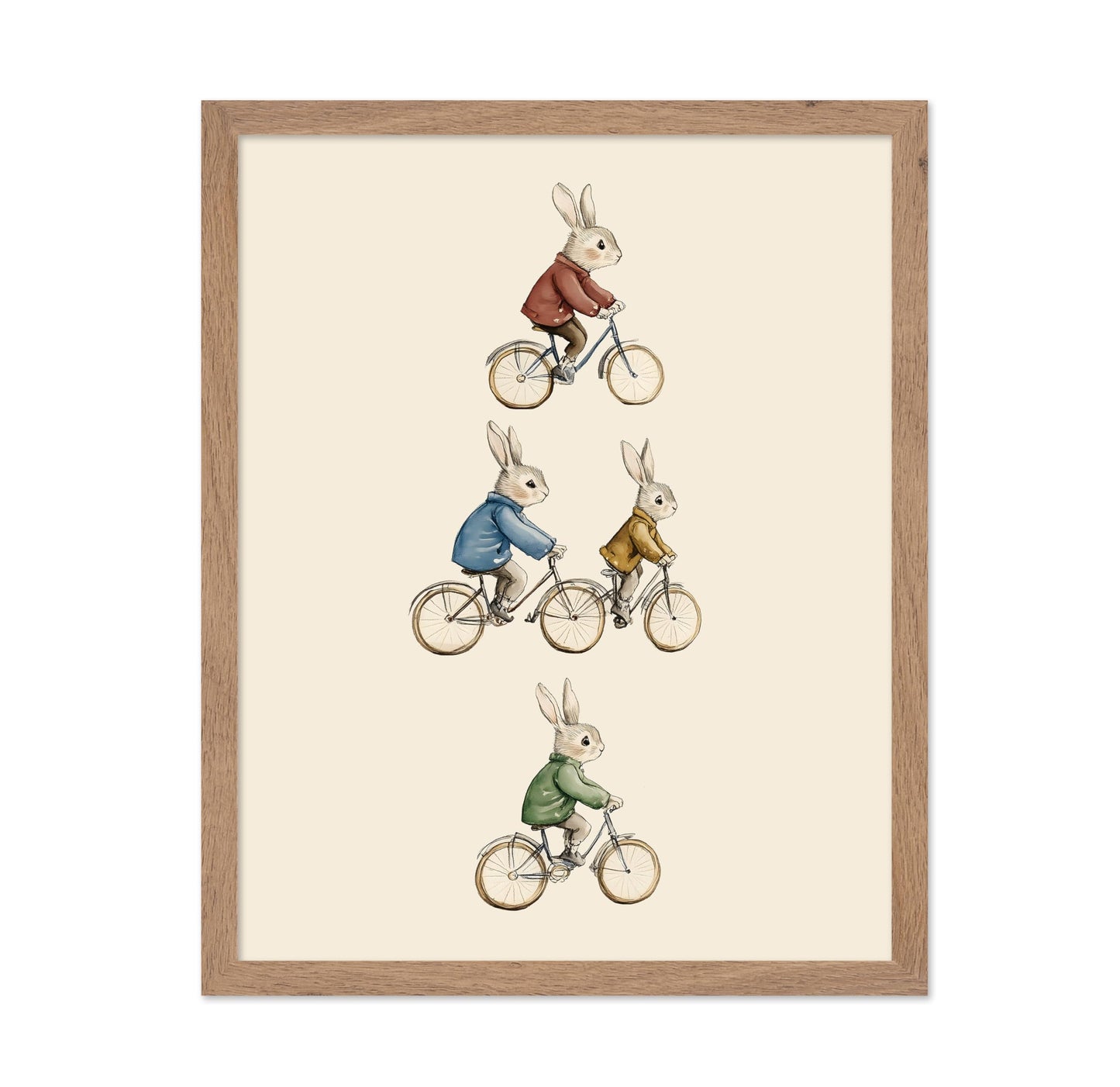 Rabbits on Bicycle