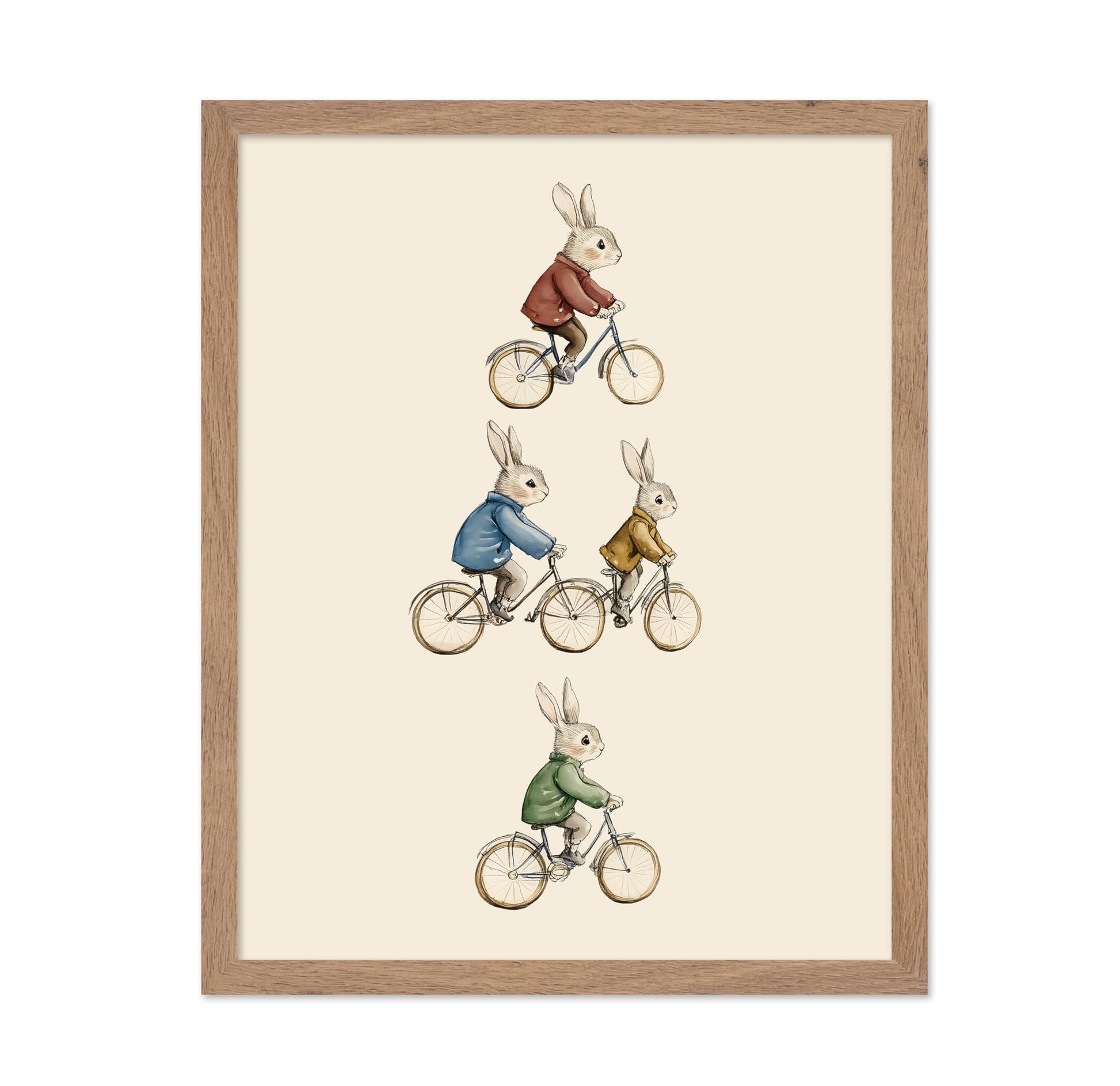 Rabbits on Bicycle