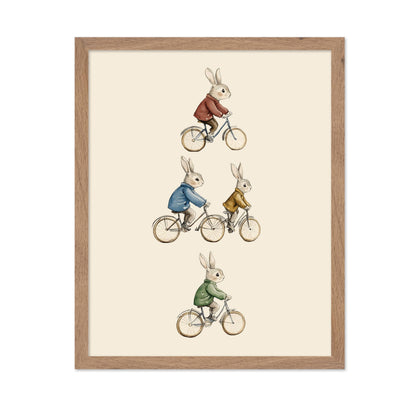Rabbits on Bicycle