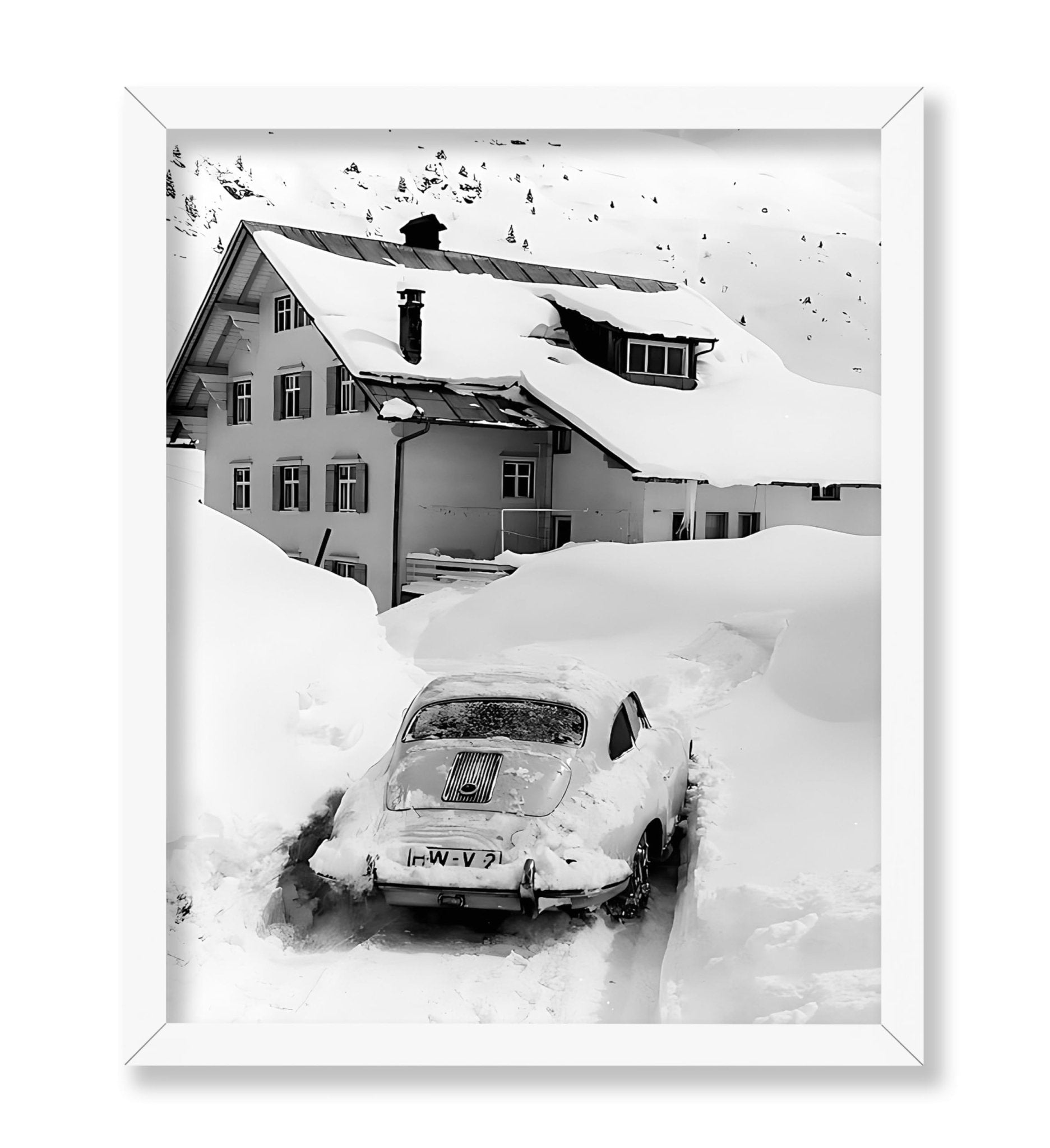 Car Stuck in Snow