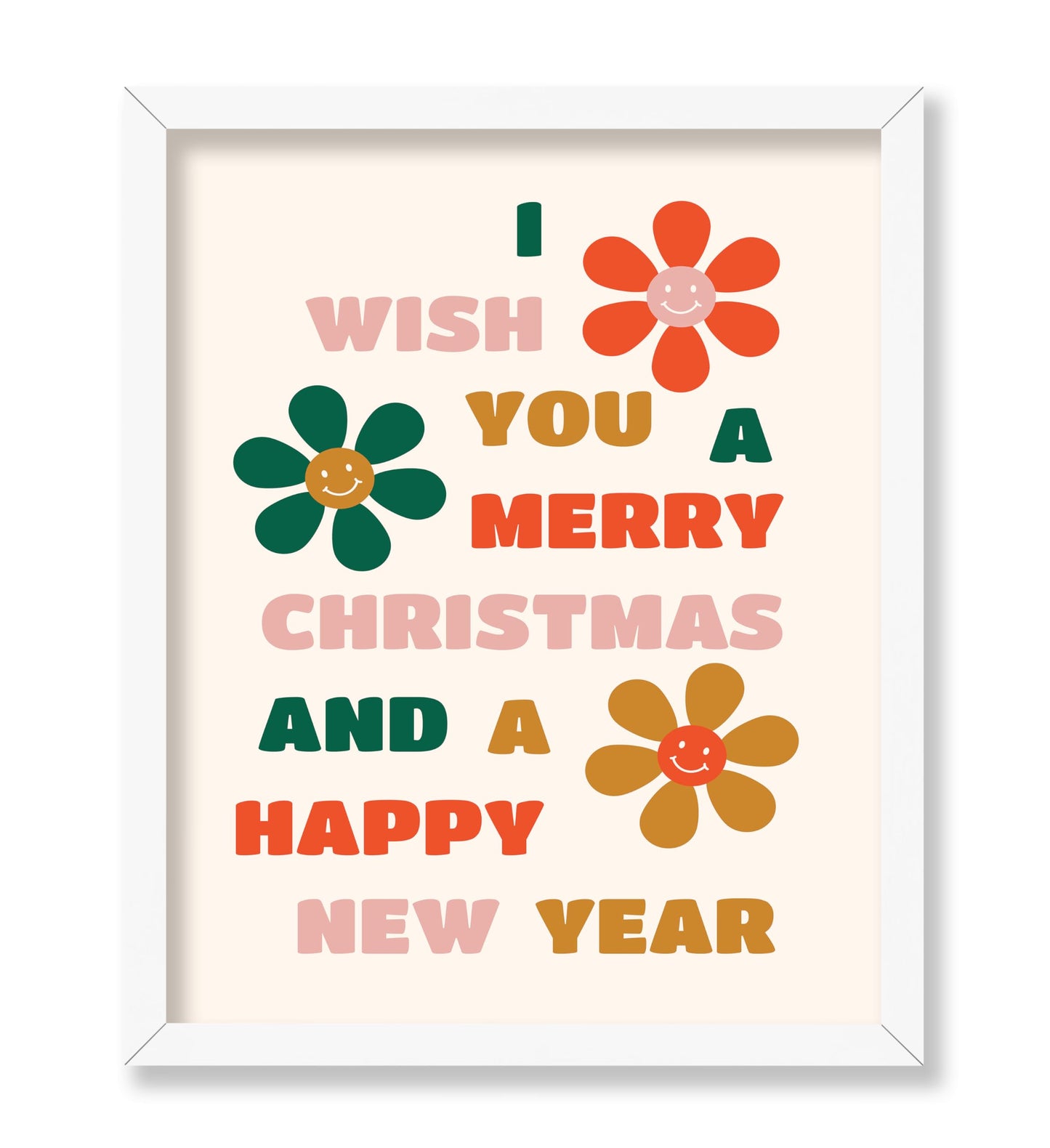 Merry Christmas and Happy New Year No3 Poster