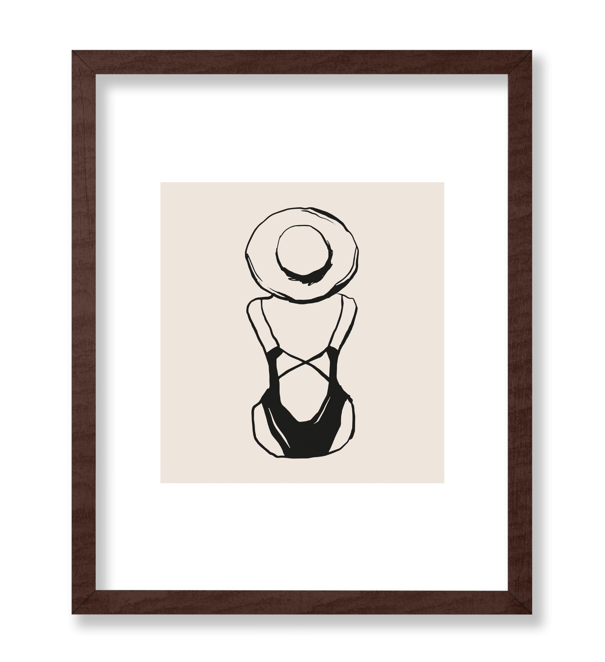 Woman's Back in Bikini