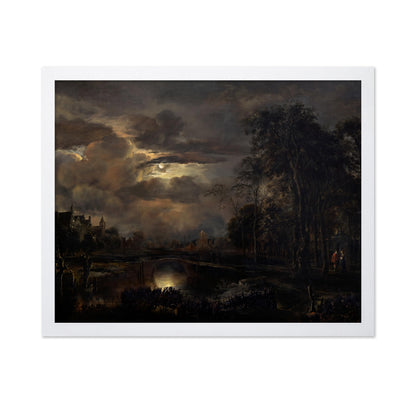 Moonlit Landscape with Bridge