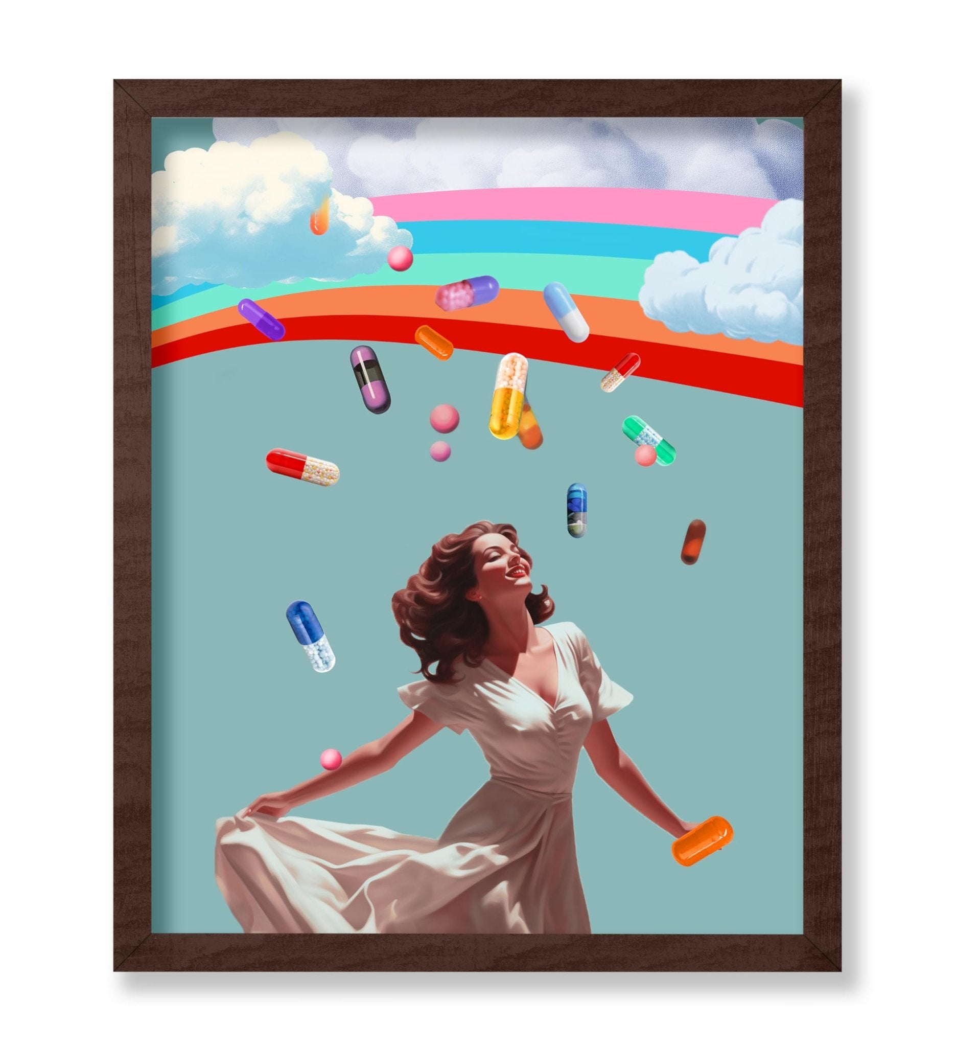 Woman under Rainbow