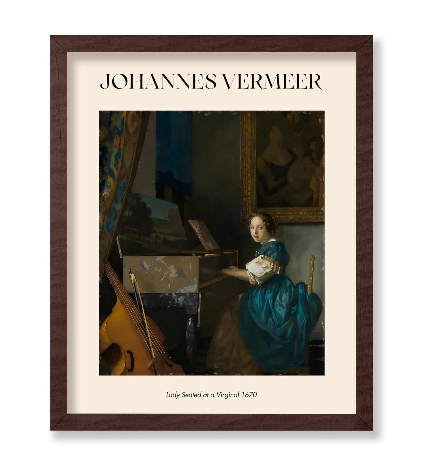 Johannes Vermeer - Lady Seated at a Virginal