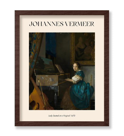 Johannes Vermeer - Lady Seated at a Virginal