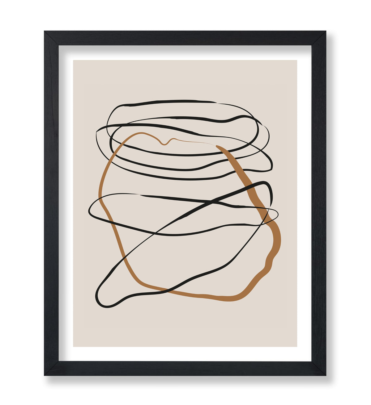 Geometric Lines Brushstroke