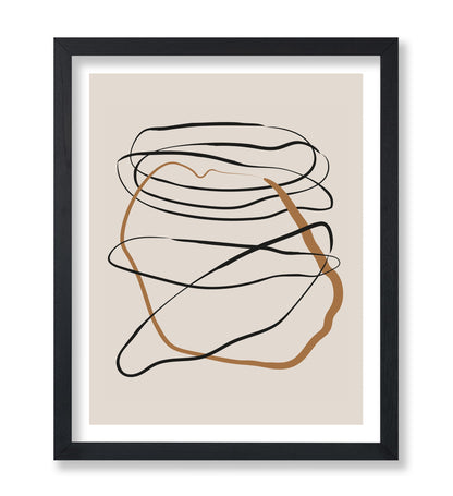 Geometric Lines Brushstroke