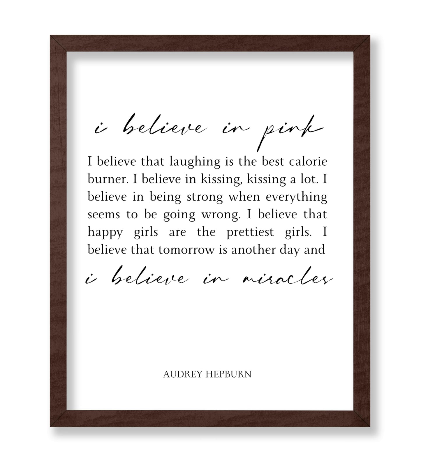 Audrey Hepburn I Believe in Pink No2