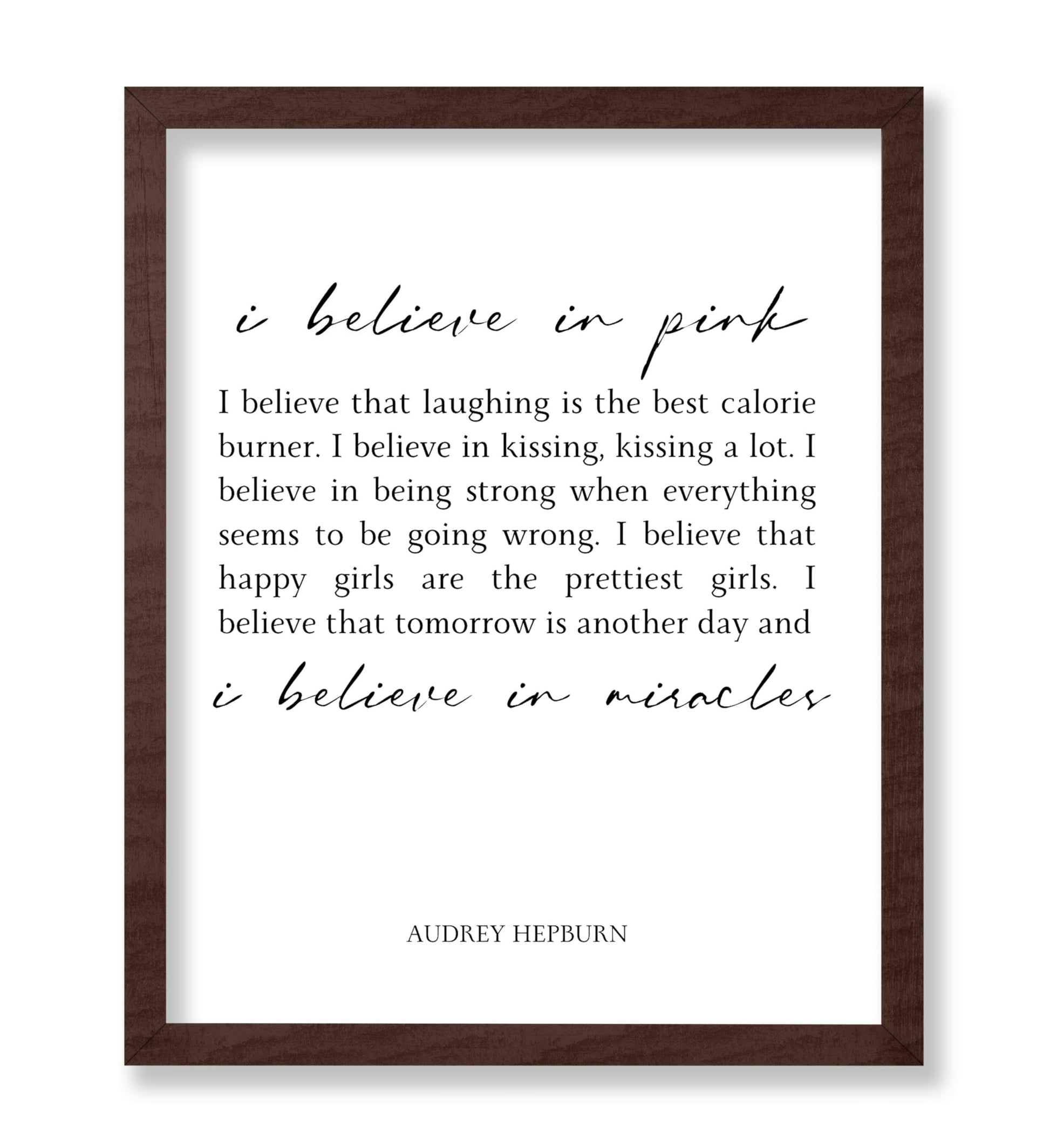 Audrey Hepburn I Believe in Pink No2