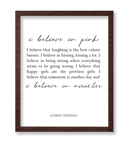 Audrey Hepburn I Believe in Pink No2