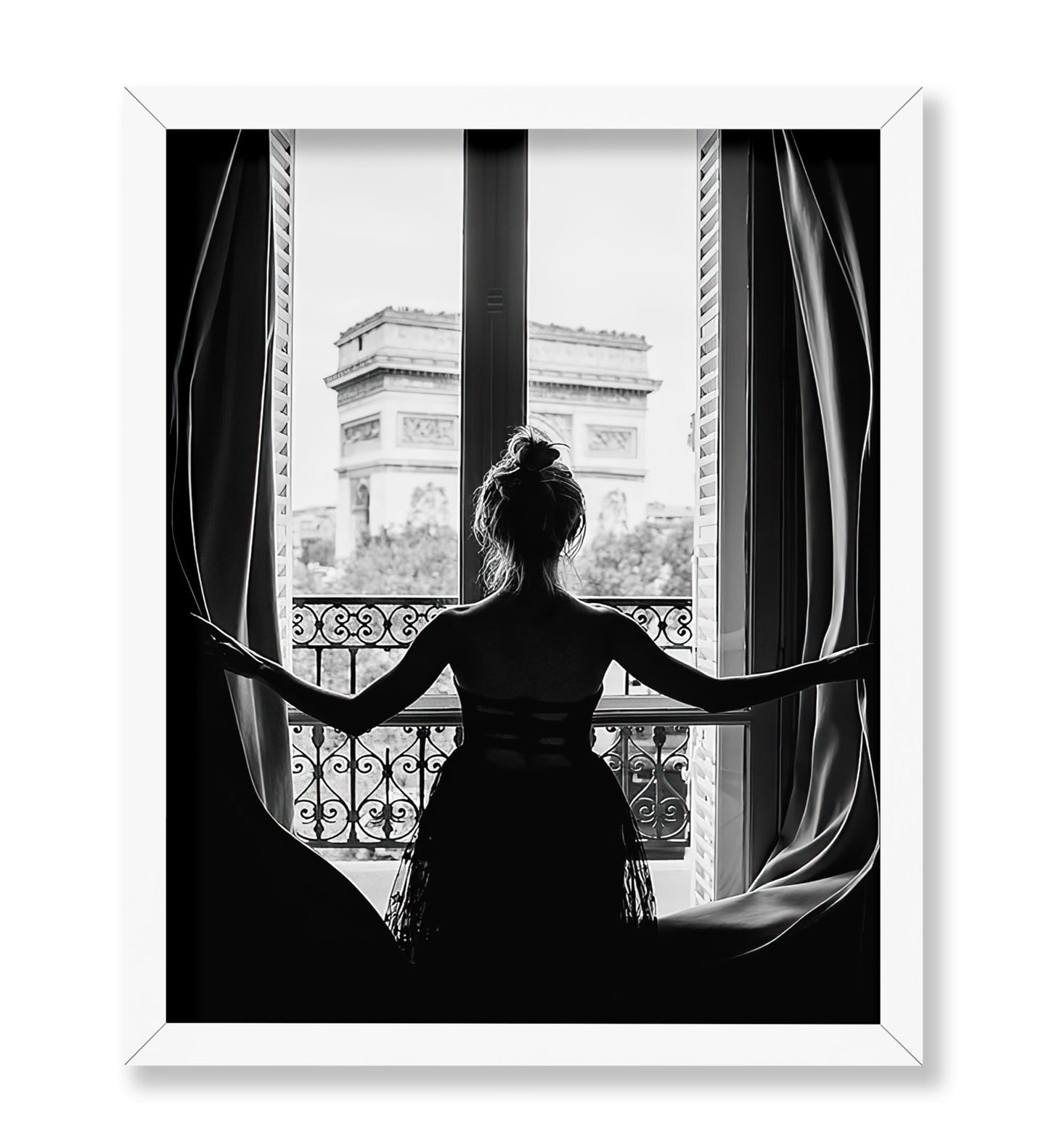 Girl in Paris Window