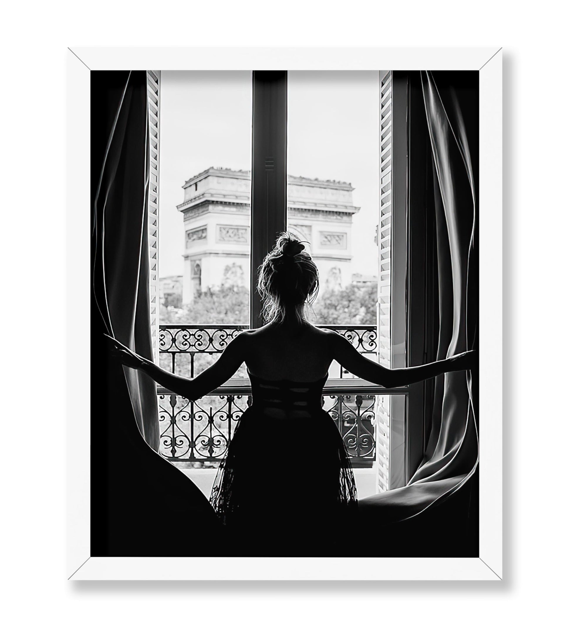 Girl in Paris Window