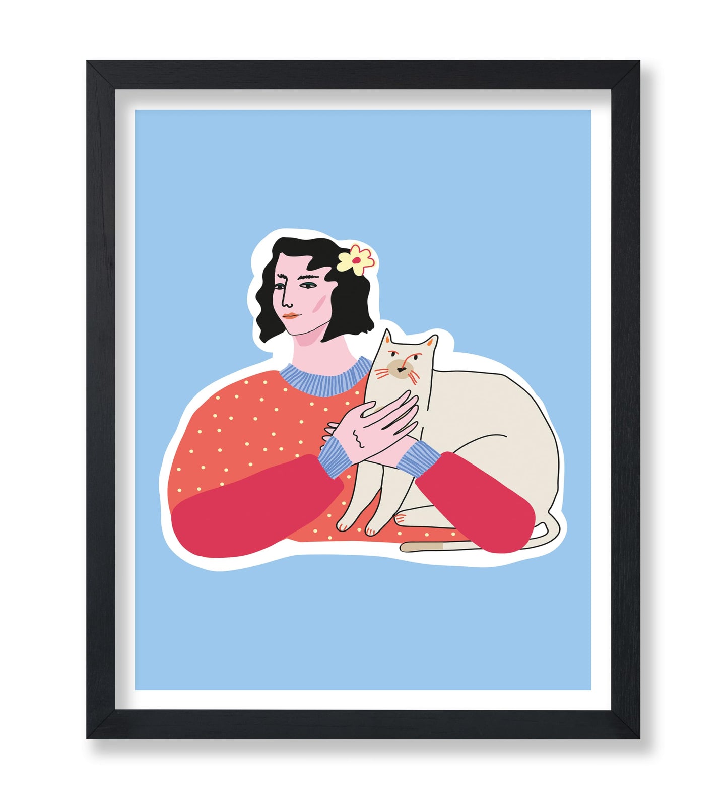 Woman with Cat No1