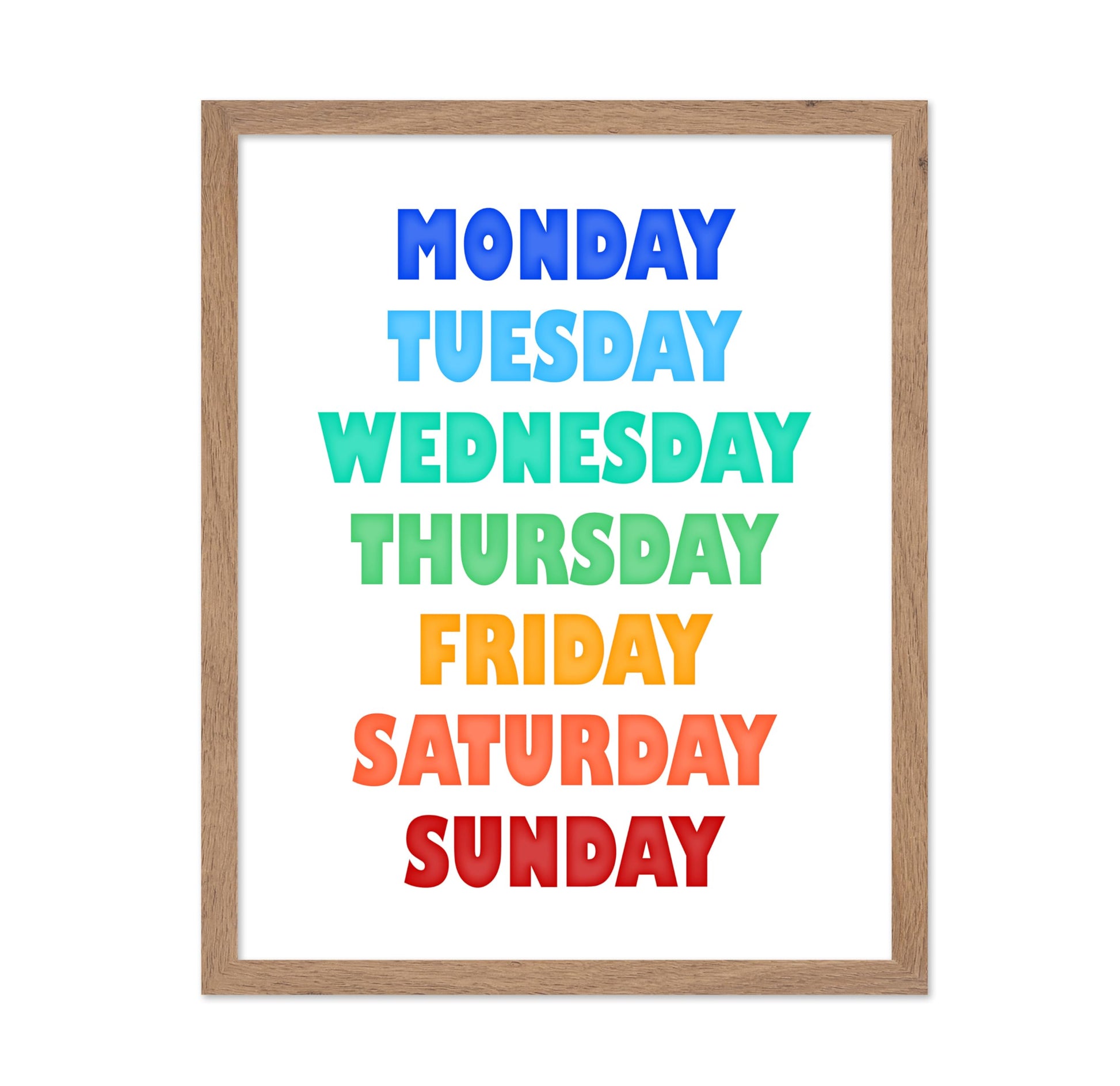 Rainbow Days of the Week