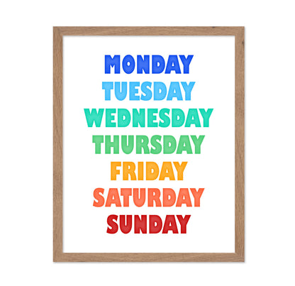 Rainbow Days of the Week