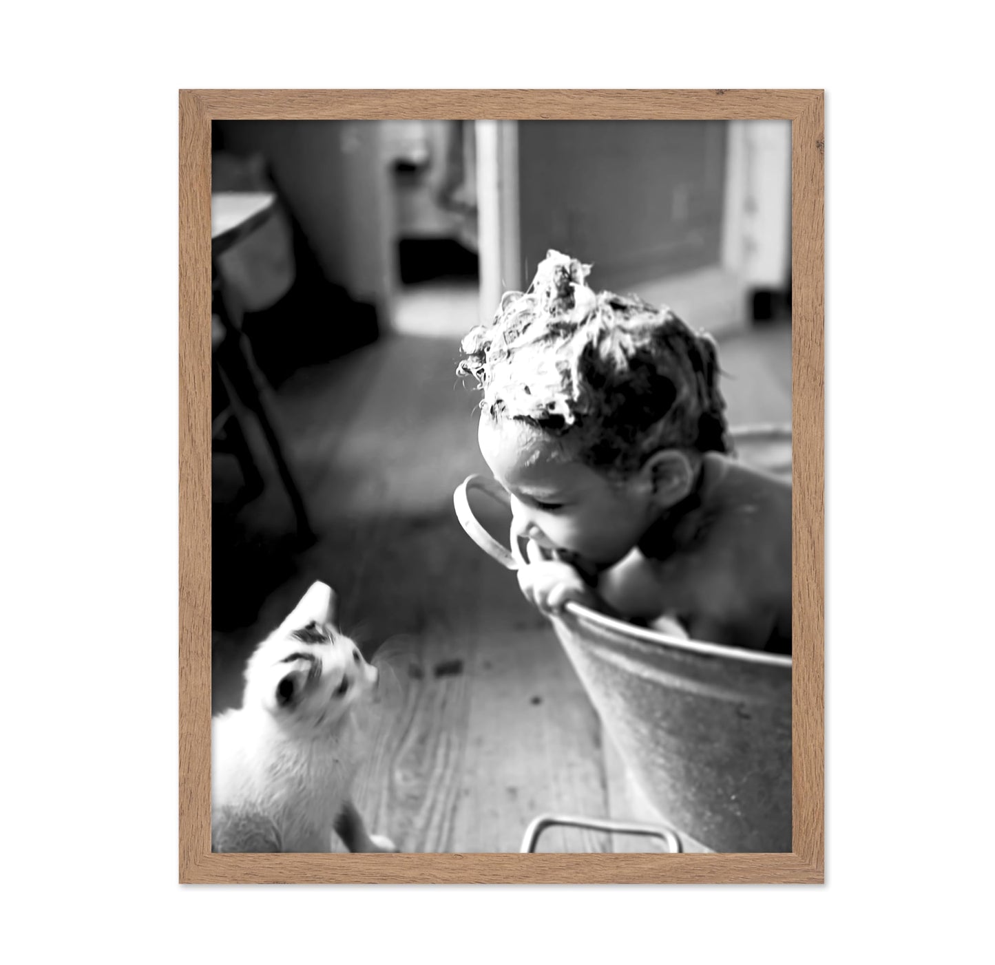 Little Boy & Cat