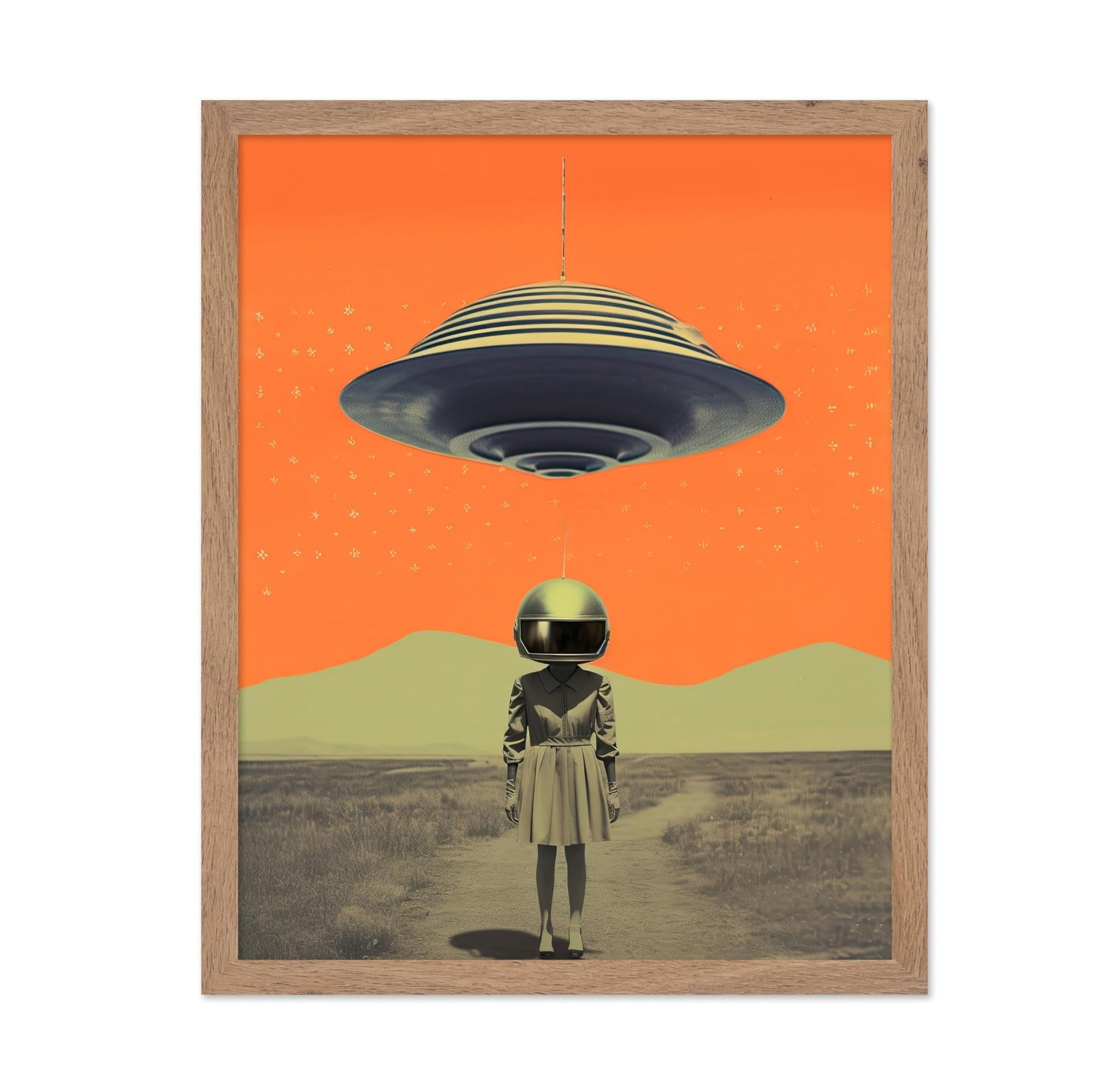 UFO and Masked Woman