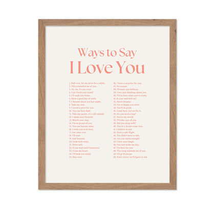 Ways To Say I Love You No2