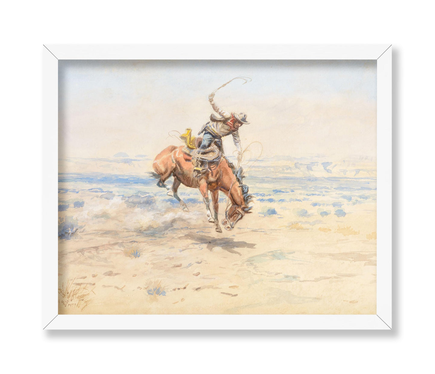 Charles Marion Russell - Bucking Bronc
