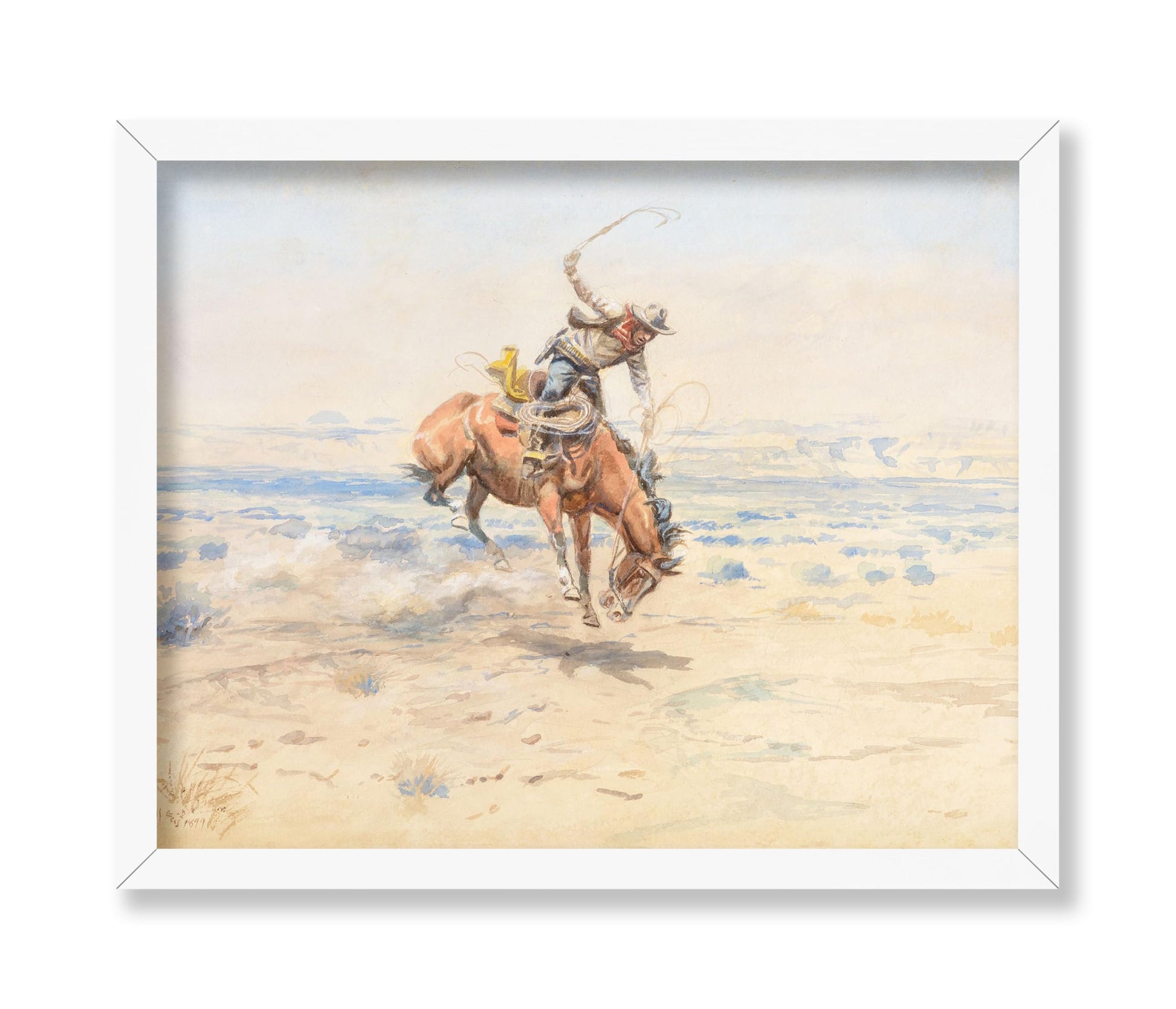 Charles Marion Russell - Bucking Bronc