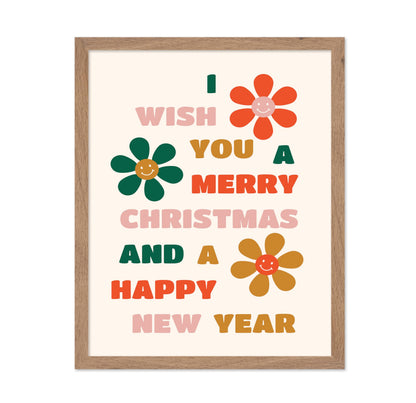 Merry Christmas and Happy New Year No3 Poster