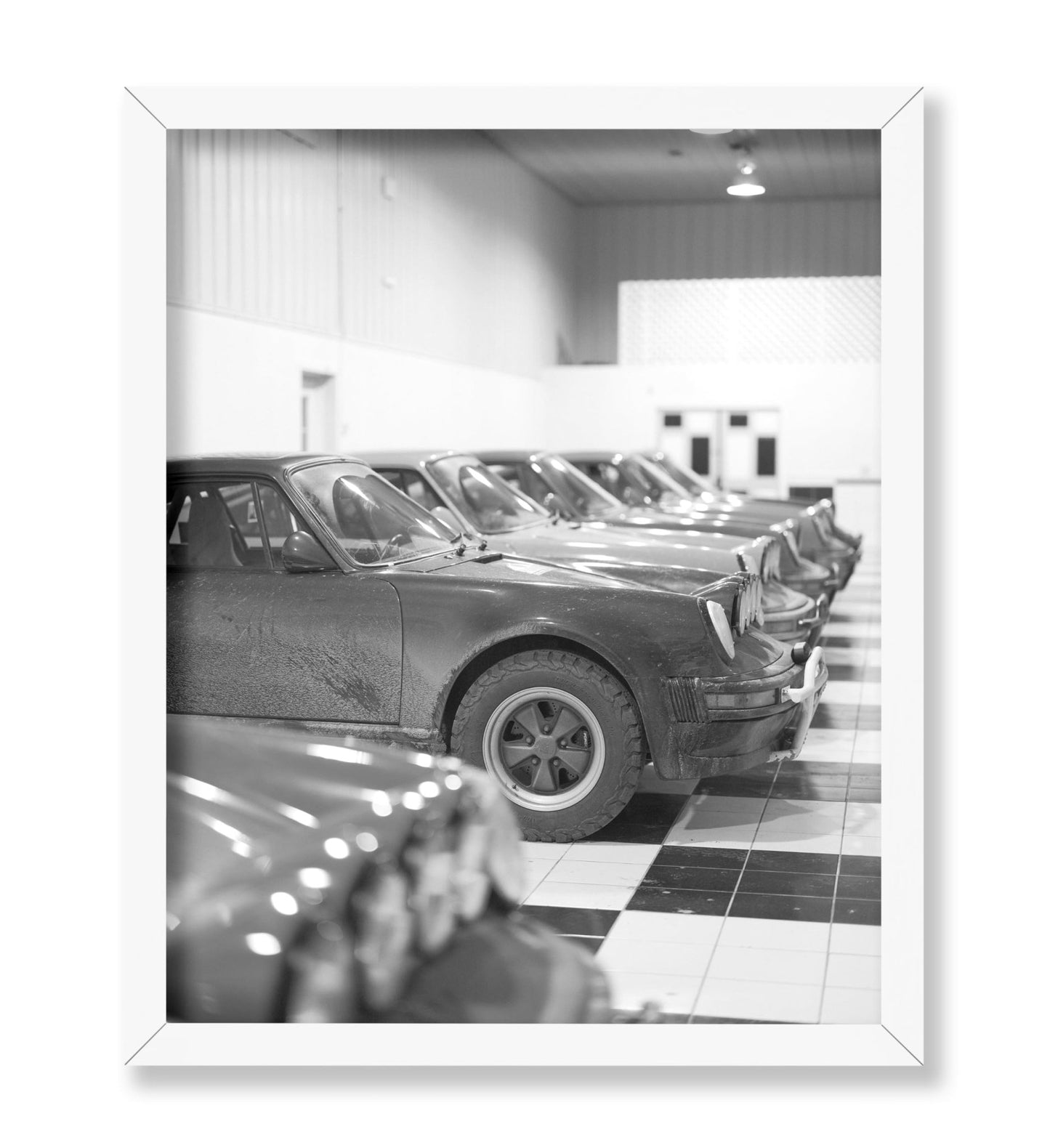 Cars Parked in Garage
