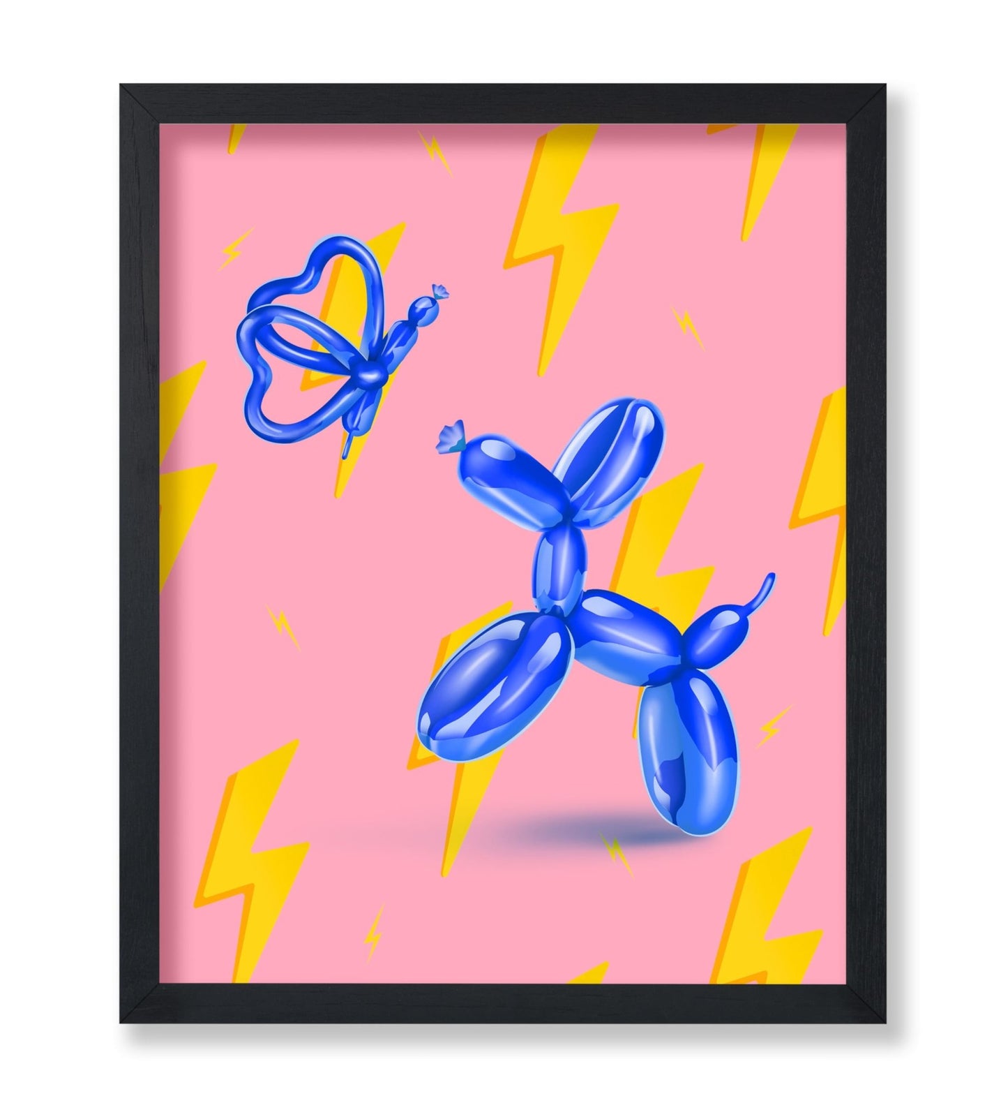 Jumping Balloon Dog and Butterfly No2