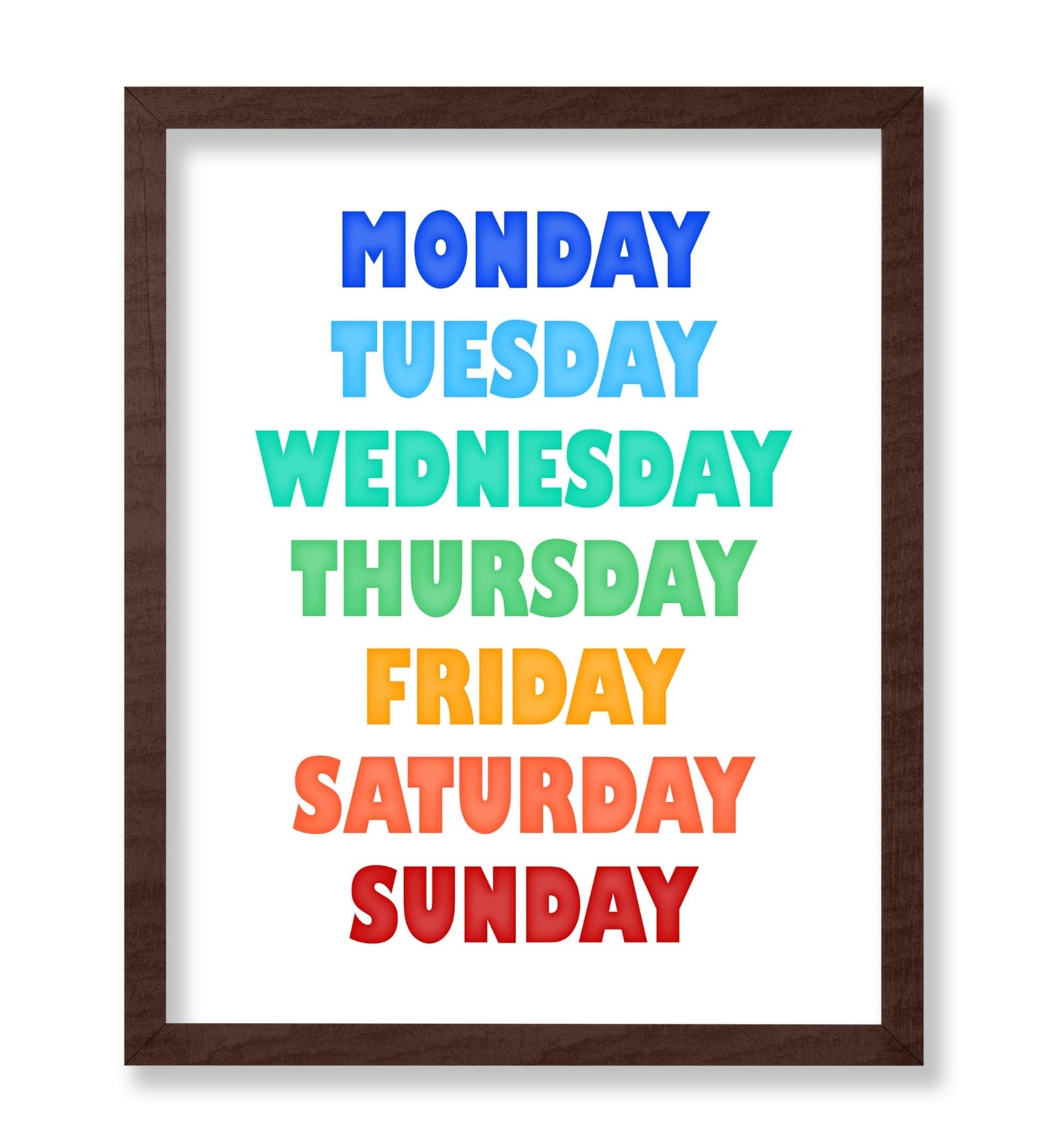 Rainbow Days of the Week