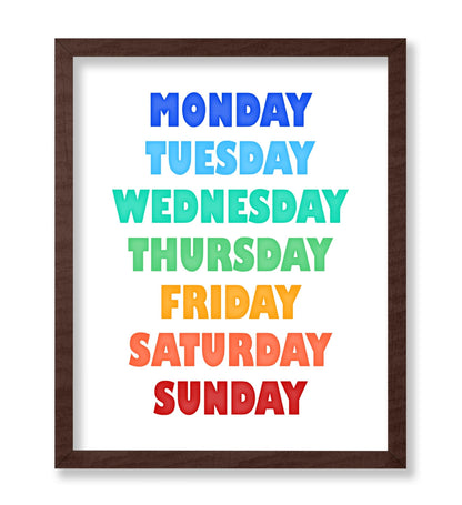 Rainbow Days of the Week