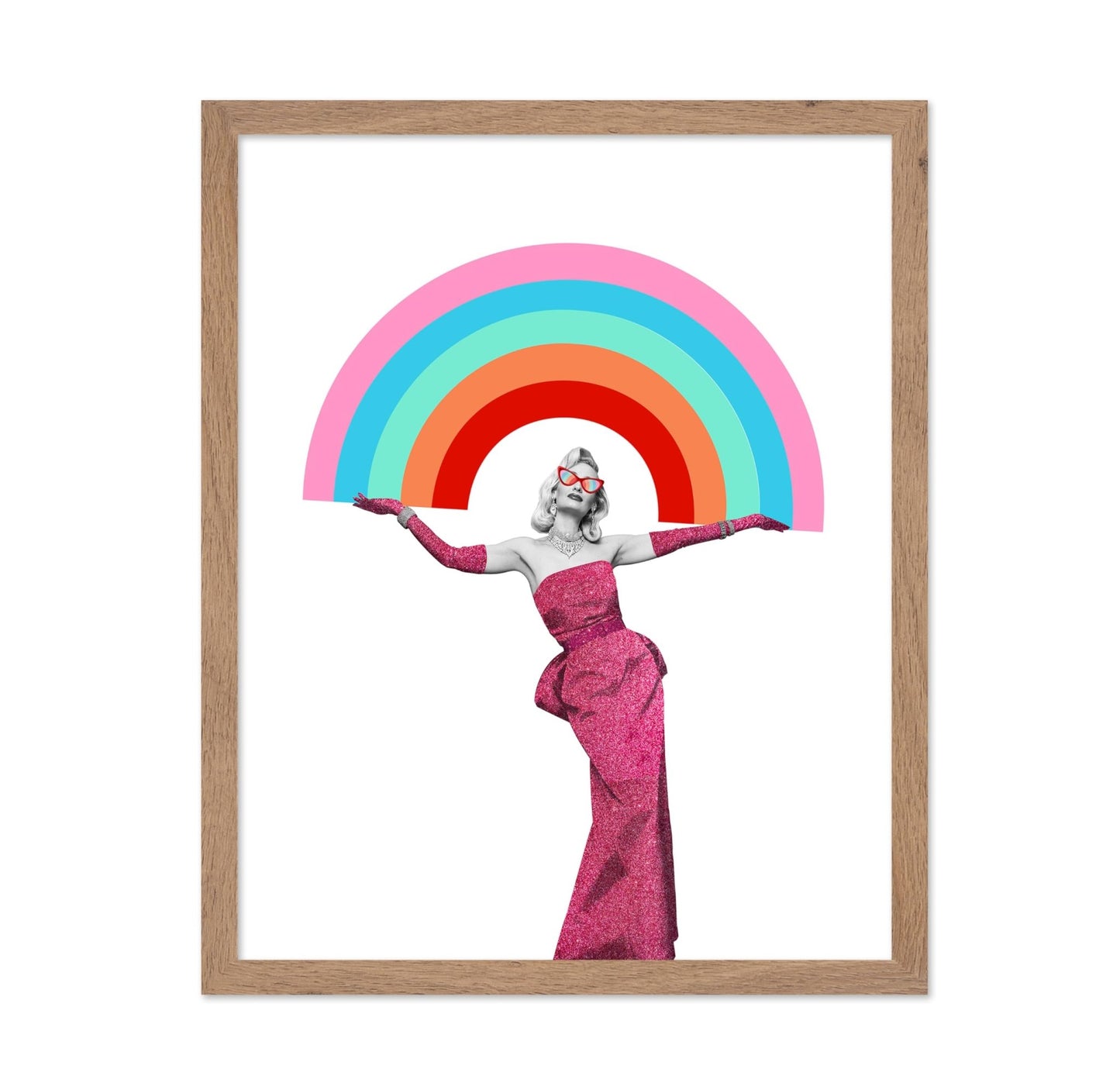 Elegant Woman & Rainbow