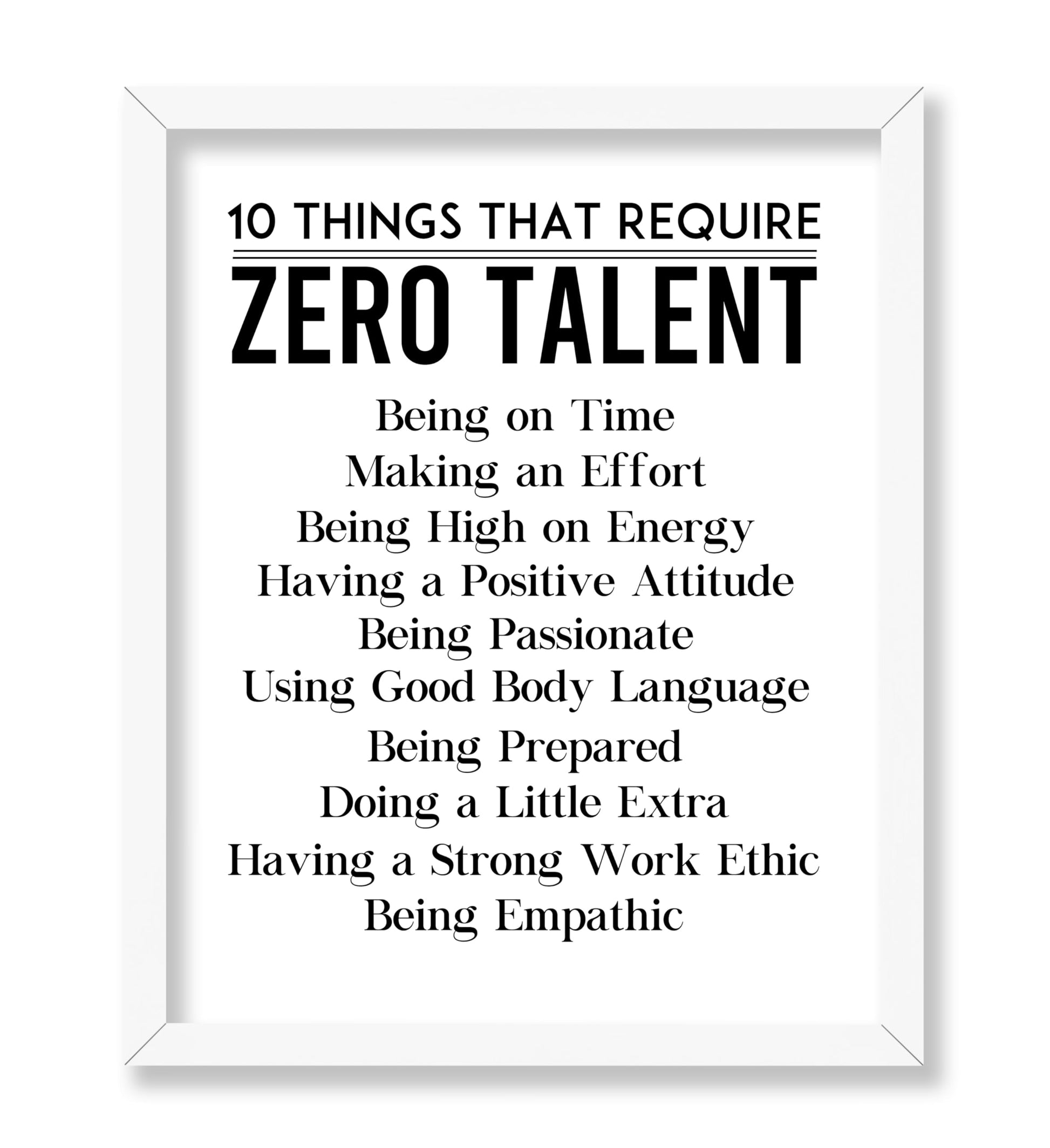 Things That Require 0 Talent