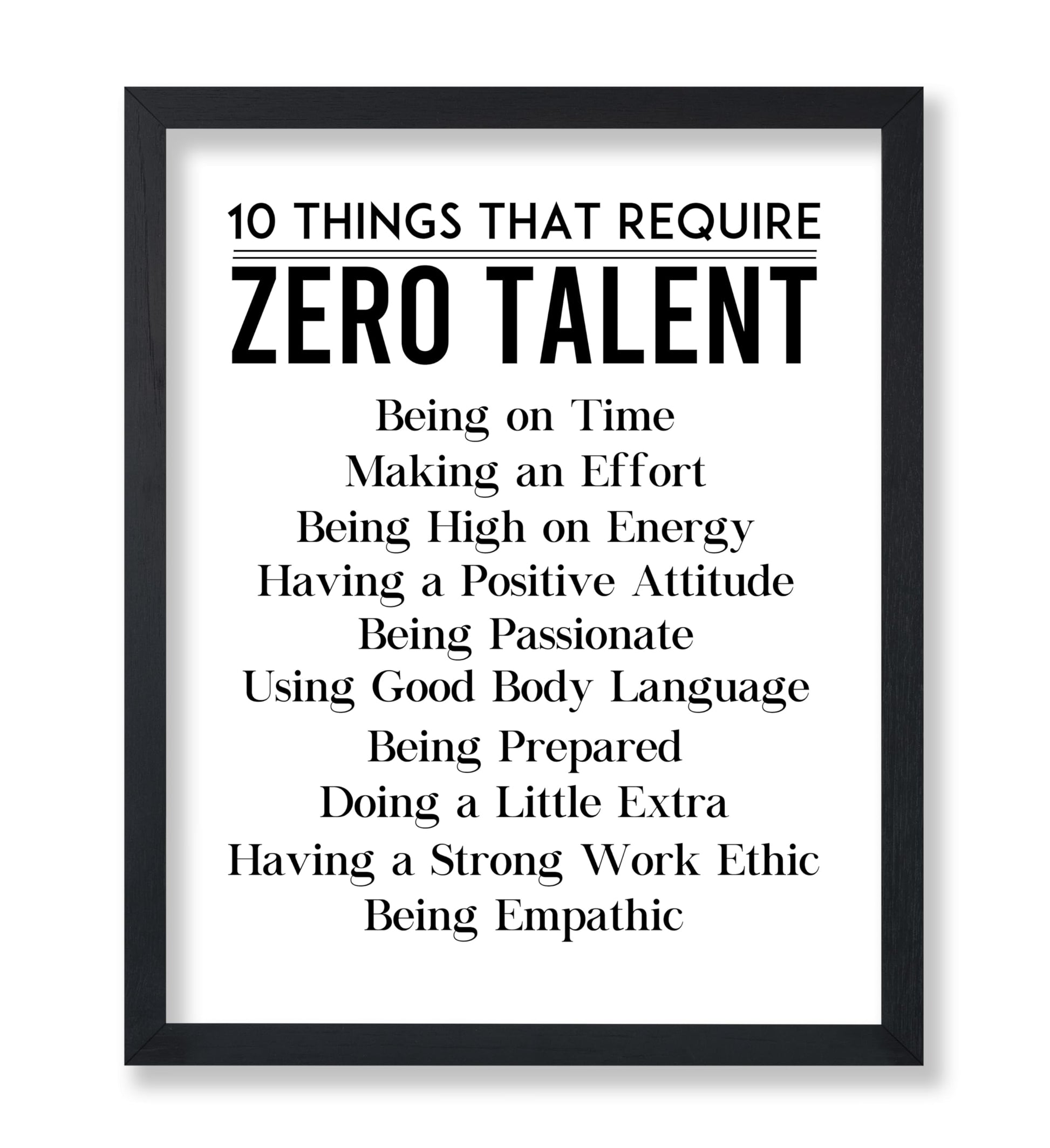 Things That Require 0 Talent