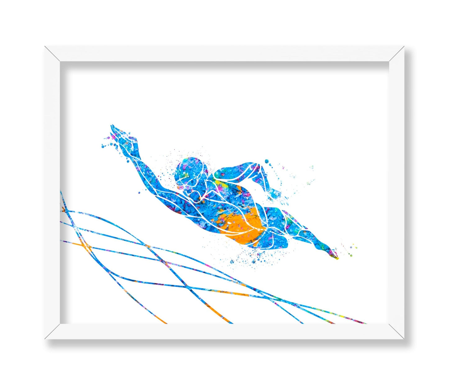 Watercolor Swimming No1