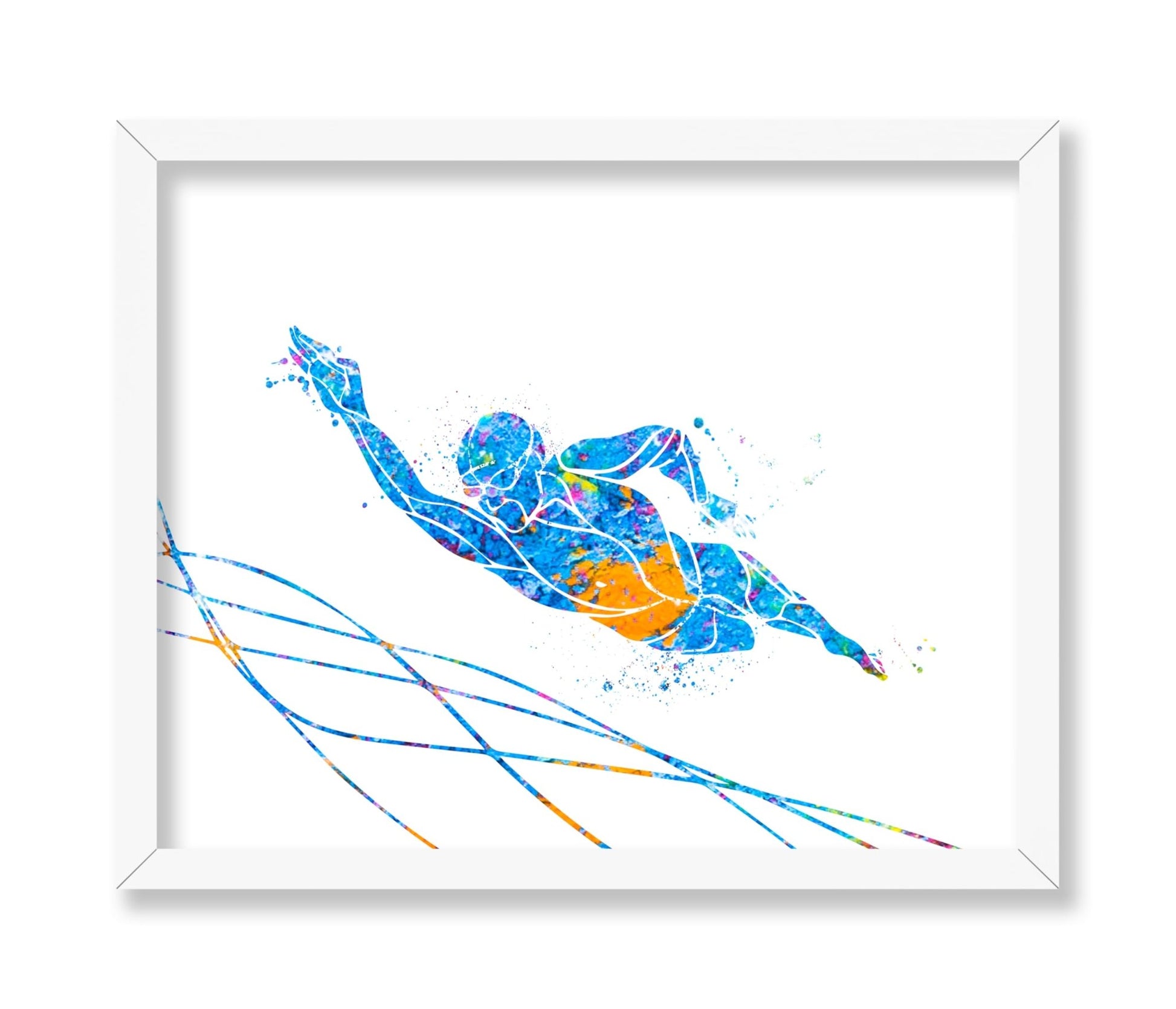 Watercolor Swimming No1